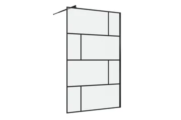 Suihkuseinä Hålahult 120x195 cm - Musta - Talo & remontointi - Keittiö & kylpyhuone - Kylpyhuone - Suihkukalusteet - Suihkuseinät