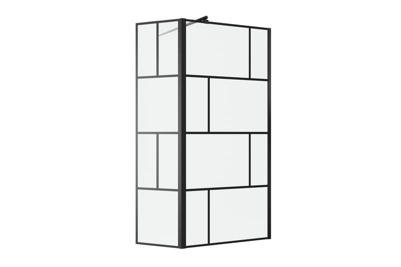 Suihkuseinä Hålahult 130x195 cm - Musta - Talo & remontointi - Keittiö & kylpyhuone - Kylpyhuone - Suihkukalusteet - Suihkuseinät