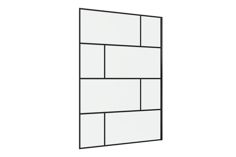 Suihkuseinä Hålahult 140x195 cm - Musta - Talo & remontointi - Keittiö & kylpyhuone - Kylpyhuone - Suihkukalusteet - Suihkuseinät
