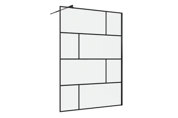 Suihkuseinä Hålahult 140x195 cm - Musta - Talo & remontointi - Keittiö & kylpyhuone - Kylpyhuone - Suihkukalusteet - Suihkuseinät