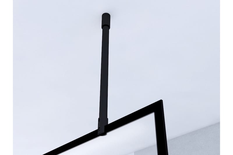 Suihkuseinä Hålahult 140x195 cm - Musta - Talo & remontointi - Keittiö & kylpyhuone - Kylpyhuone - Suihkukalusteet - Suihkuseinät