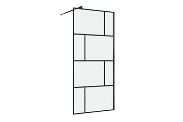 Suihkuseinä Hålahult 90x195 cm - Musta - Talo & remontointi - Keittiö & kylpyhuone - Kylpyhuone - Suihkukalusteet - Suihkuseinät