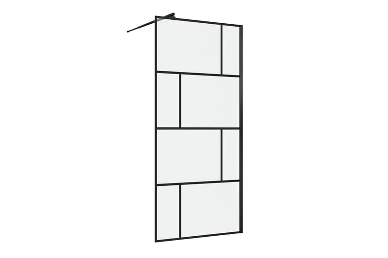 Suihkuseinä Hålahult 90x195 cm - Musta - Talo & remontointi - Keittiö & kylpyhuone - Kylpyhuone - Suihkukalusteet - Suihkuseinät