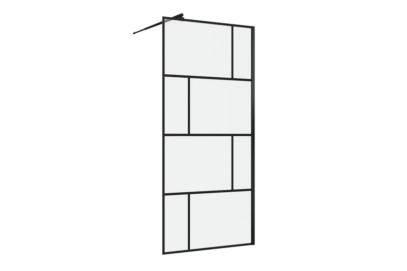 Suihkuseinä Hålahult 90x195 cm, Musta