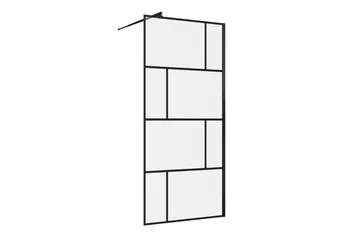Suihkuseinä Hålahult 90x195 cm - Musta - Talo & remontointi - Keittiö & kylpyhuone - Kylpyhuone - Suihkukalusteet - Suihkuseinät