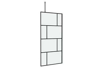 Suihkuseinä Hålahult 90x195 cm - Musta - Talo & remontointi - Keittiö & kylpyhuone - Kylpyhuone - Suihkukalusteet - Suihkuseinät