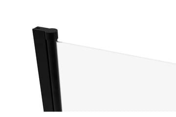 Suihkuseinä Ruske 140 cm - Musta - Talo & remontointi - Keittiö & kylpyhuone - Kylpyhuone - Suihkukalusteet - Suihkuseinät