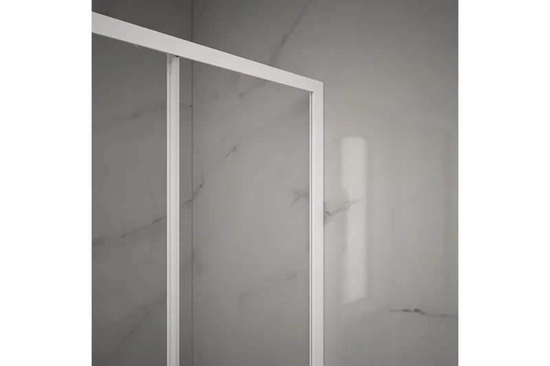 Suihkuseinä Venlla 120x200 cm - Valkoinen - Talo & remontointi - Keittiö & kylpyhuone - Kylpyhuone - Suihkukalusteet - Suihkuseinät