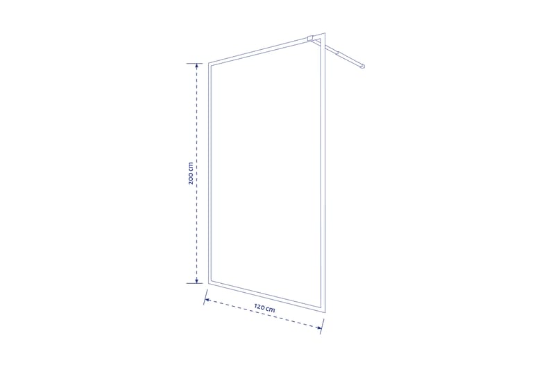 Suihkuseinä Venlla 70x200 cm - Valkoinen - Talo & remontointi - Keittiö & kylpyhuone - Kylpyhuone - Suihkukalusteet - Suihkuseinät
