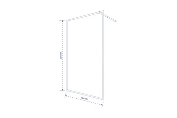 Suihkuseinä Venlla 70x200 cm - Valkoinen - Talo & remontointi - Keittiö & kylpyhuone - Kylpyhuone - Suihkukalusteet - Suihkuseinät