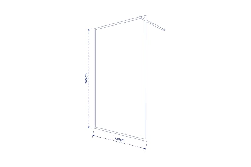 Suihkuseinä Venlla 70x200 cm - Valkoinen - Talo & remontointi - Keittiö & kylpyhuone - Kylpyhuone - Suihkukalusteet - Suihkuseinät
