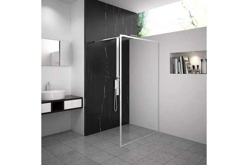 Suihkuseinä Venlla 70x200 cm, Valkoinen