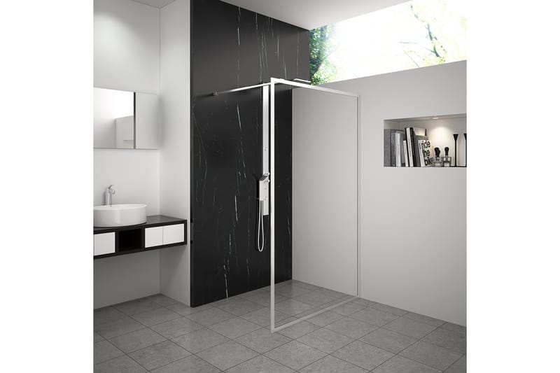 Suihkuseinä Venlla 70x200 cm, Valkoinen