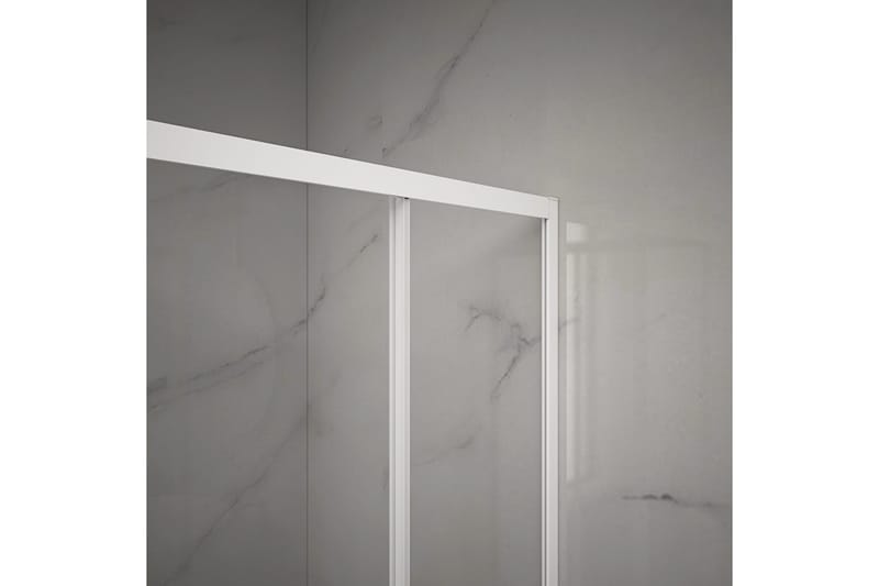 Suihkuseinä Venlla 90x200 cm - Valkoinen - Talo & remontointi - Keittiö & kylpyhuone - Kylpyhuone - Suihkukalusteet - Suihkuseinät