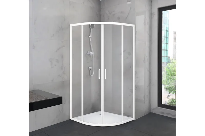 Suihkuseinä Venlla 90x200 cm, Valkoinen