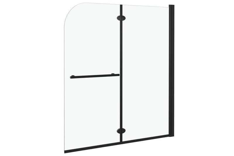 Taittuva suihkukaappi 2 paneelia ESG 120x140 cm musta - Talo & remontointi - Keittiö & kylpyhuone - Kylpyhuone - Suihkukalusteet - Suihkuseinät