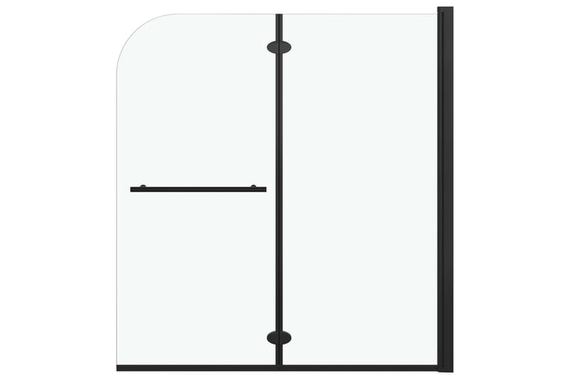 Taittuva suihkukaappi 2 paneelia ESG 120x140 cm musta - Talo & remontointi - Keittiö & kylpyhuone - Kylpyhuone - Suihkukalusteet - Suihkuseinät