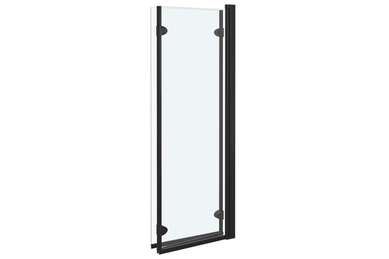 Taittuva suihkukaappi 3 paneelia ESG 130x138 cm musta - Talo & remontointi - Keittiö & kylpyhuone - Kylpyhuone - Suihkukalusteet - Suihkuseinät