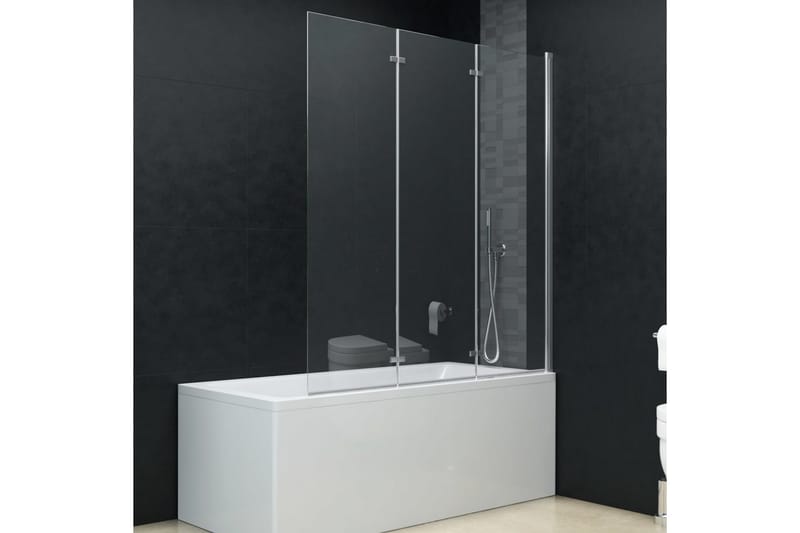 Taittuva suihkukaappi 3 paneelia ESG 130x138 cm - Talo & remontointi - Keittiö & kylpyhuone - Kylpyhuone - Suihkukalusteet - Suihkuseinät