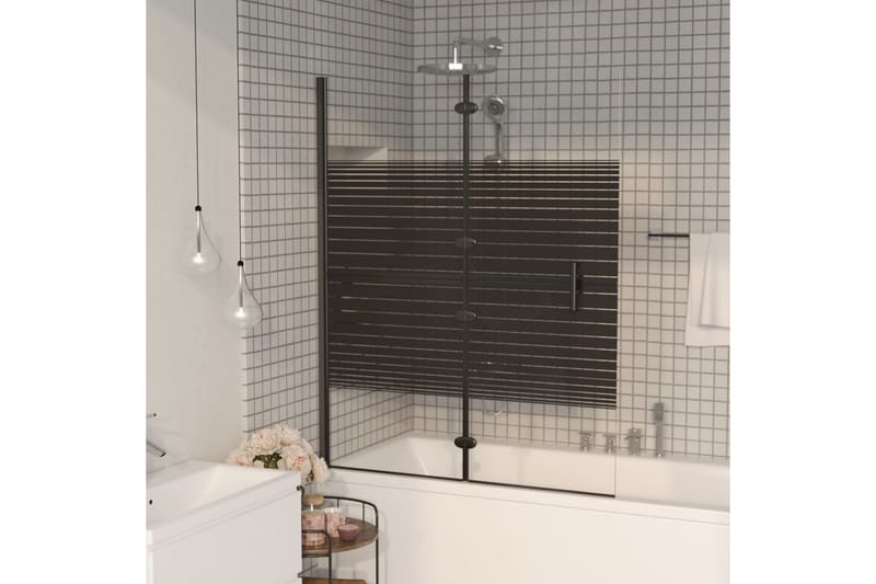 Taittuva suihkuseinä ESG 100x140 cm musta - Talo & remontointi - Keittiö & kylpyhuone - Kylpyhuone - Suihkukalusteet - Suihkuseinät