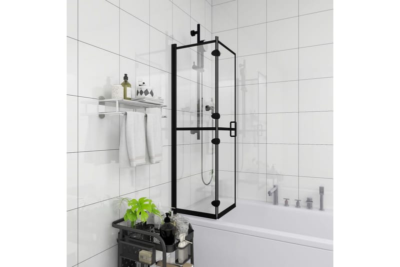 Taittuva suihkuseinä ESG 80x140 cm musta - Talo & remontointi - Keittiö & kylpyhuone - Kylpyhuone - Suihkukalusteet - Suihkuseinät