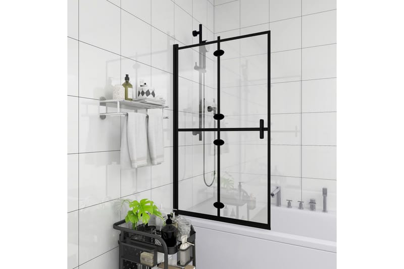 Taittuva suihkuseinä ESG 80x140 cm musta - Talo & remontointi - Keittiö & kylpyhuone - Kylpyhuone - Suihkukalusteet - Suihkuseinät