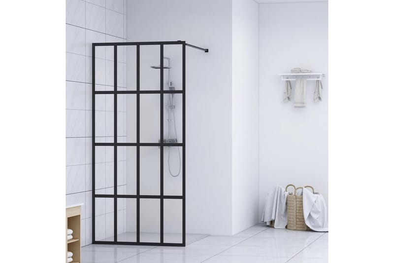 Walk-in suihkun seinäke karkaistu lasi 100x195 cm - Läpinäkyvä - Talo & remontointi - Keittiö & kylpyhuone - Kylpyhuone - Suihkukalusteet - Suihkuseinät