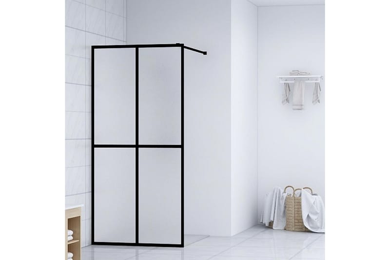 Walk-in suihkun seinäke karkaistu lasi 118x190 cm - Valkoinen - Talo & remontointi - Keittiö & kylpyhuone - Kylpyhuone - Suihkukalusteet - Suihkuseinät