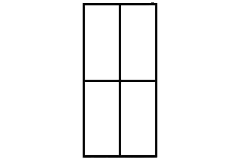 Walk-in suihkun seinäke karkaistu lasi 80x195 cm - Valkoinen - Talo & remontointi - Keittiö & kylpyhuone - Kylpyhuone - Suihkukalusteet - Suihkuseinät