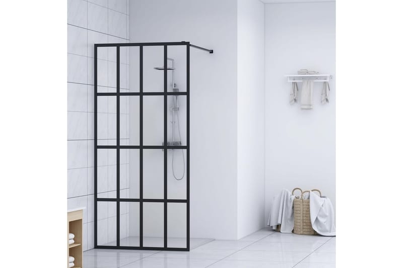 Walk-in suihkun seinäke karkaistu lasi 90x195 cm - Läpinäkyvä - Talo & remontointi - Keittiö & kylpyhuone - Kylpyhuone - Suihkukalusteet - Suihkuseinät