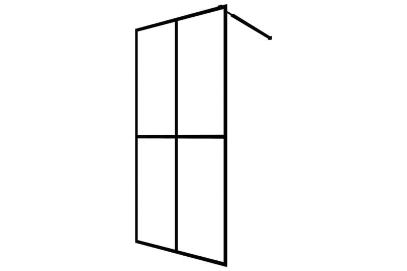 Walk-in suihkun seinäke karkaistu lasi 90x195 cm - Valkoinen - Talo & remontointi - Keittiö & kylpyhuone - Kylpyhuone - Suihkukalusteet - Suihkuseinät