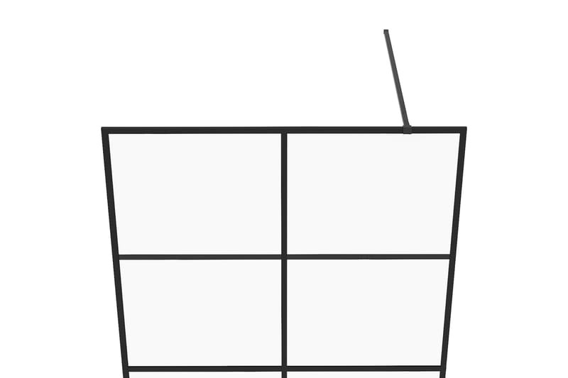 Walk-in suihkun seinäke kirkas ESG-lasi 115x195 cm musta - Läpinäkyvä - Talo & remontointi - Keittiö & kylpyhuone - Kylpyhuone - Suihkukalusteet - Suihkuseinät