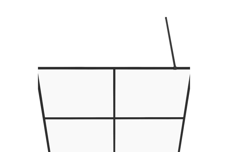 Walk-in suihkun seinäke kirkas ESG-lasi 140x195 cm musta - Läpinäkyvä - Talo & remontointi - Keittiö & kylpyhuone - Kylpyhuone - Suihkukalusteet - Suihkuseinät