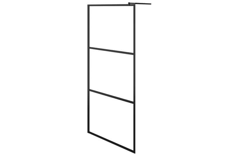 Walk-in suihkun seinäke kirkas ESG-lasi musta 80x195 cm - Talo & remontointi - Keittiö & kylpyhuone - Kylpyhuone - Suihkukalusteet - Suihkuseinät