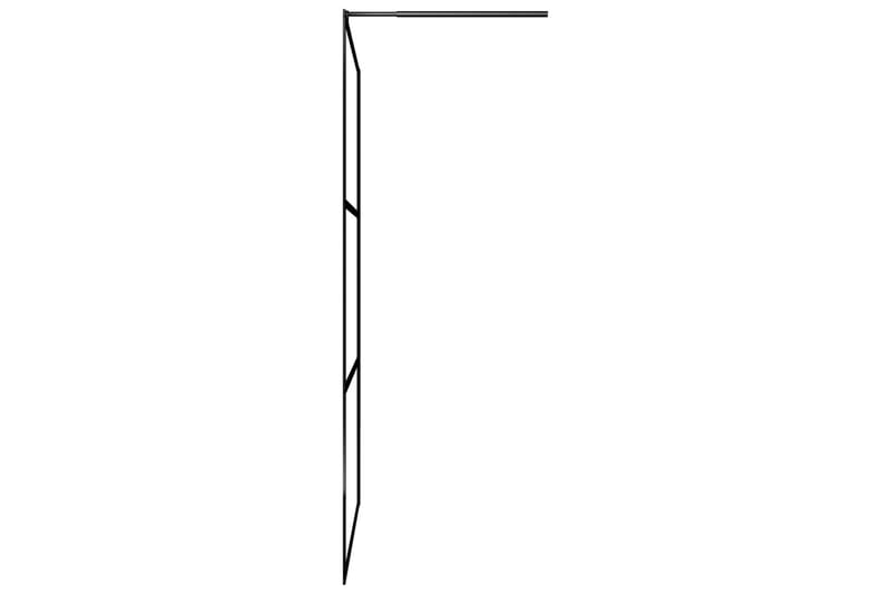 Walk-in suihkun seinäke kirkas ESG-lasi musta 80x195 cm - Talo & remontointi - Keittiö & kylpyhuone - Kylpyhuone - Suihkukalusteet - Suihkuseinät