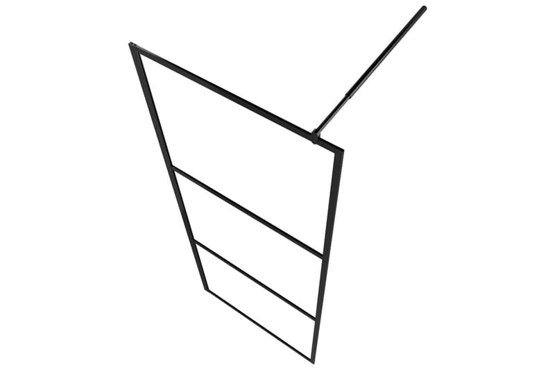 Walk-in suihkun seinäke kirkas ESG-lasi musta 80x195 cm - Talo & remontointi - Keittiö & kylpyhuone - Kylpyhuone - Suihkukalusteet - Suihkuseinät