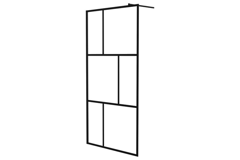 Walk-in suihkuseinä karkaistu lasi musta 100x195 cm - Talo & remontointi - Keittiö & kylpyhuone - Kylpyhuone - Suihkukalusteet - Suihkuseinät