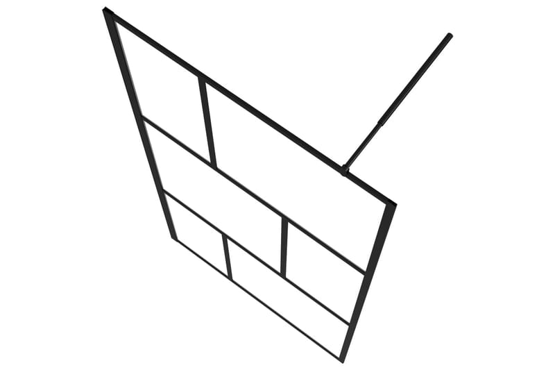 Walk-in suihkuseinä karkaistu lasi musta 100x195 cm - Talo & remontointi - Keittiö & kylpyhuone - Kylpyhuone - Suihkukalusteet - Suihkuseinät