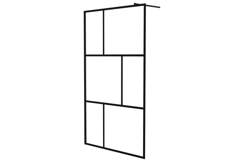 Walk-in suihkuseinä karkaistu lasi musta 115x195 cm - Talo & remontointi - Keittiö & kylpyhuone - Kylpyhuone - Suihkukalusteet - Suihkuseinät