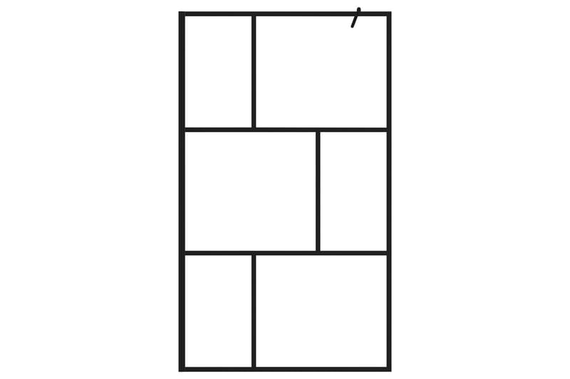 Walk-in suihkuseinä karkaistu lasi musta 115x195 cm - Talo & remontointi - Keittiö & kylpyhuone - Kylpyhuone - Suihkukalusteet - Suihkuseinät