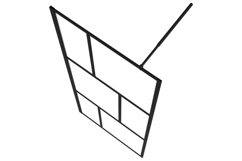 Walk-in suihkuseinä karkaistu lasi musta 80x195 cm - Talo & remontointi - Keittiö & kylpyhuone - Kylpyhuone - Suihkukalusteet - Suihkuseinät