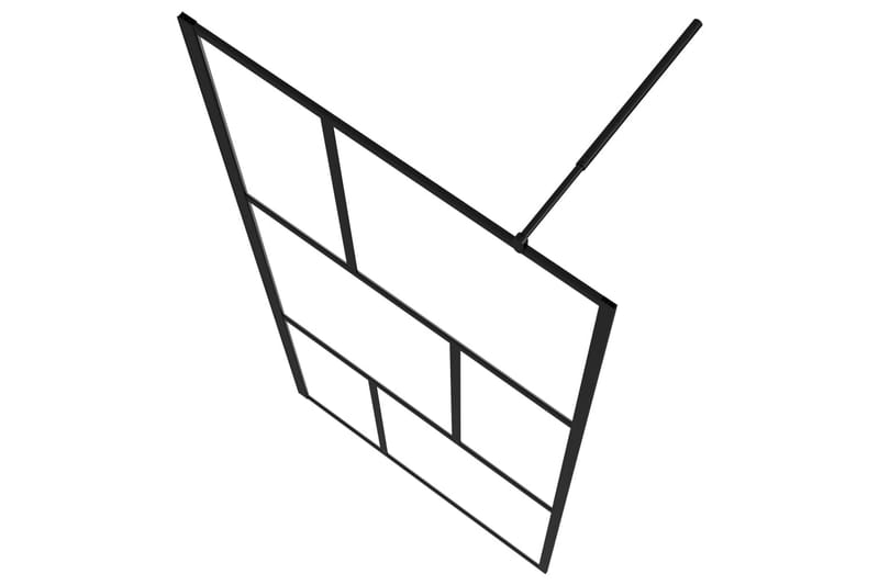 Walk-in suihkuseinä karkaistu lasi musta 90x195 cm - Talo & remontointi - Keittiö & kylpyhuone - Kylpyhuone - Suihkukalusteet - Suihkuseinät