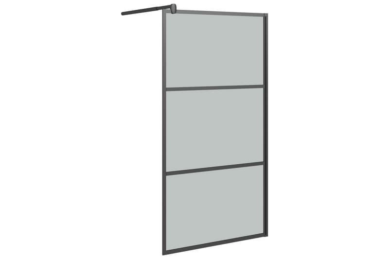 Walk-in suihkuseinäke 100x195 cm tumma ESG-lasi musta - Musta - Talo & remontointi - Keittiö & kylpyhuone - Kylpyhuone - Suihkukalusteet - Suihkuseinät