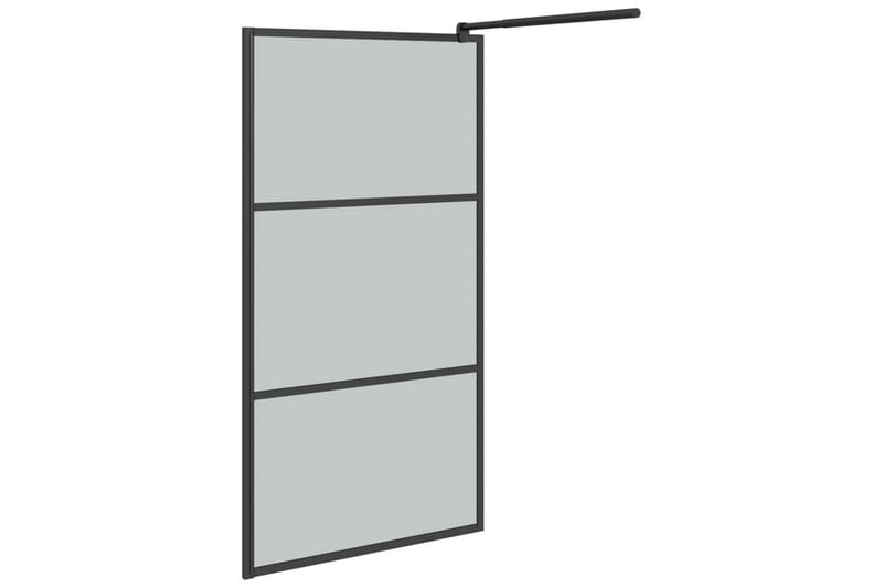 Walk-in suihkuseinäke 100x195 cm tumma ESG-lasi musta - Musta - Talo & remontointi - Keittiö & kylpyhuone - Kylpyhuone - Suihkukalusteet - Suihkuseinät