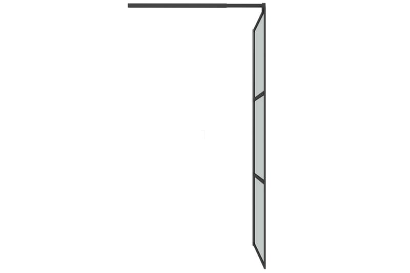 Walk-in suihkuseinäke 100x195 cm tumma ESG-lasi musta - Musta - Talo & remontointi - Keittiö & kylpyhuone - Kylpyhuone - Suihkukalusteet - Suihkuseinät