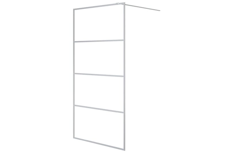 Walk-in suihkuseinäke hopea 100x195 cm kirkas ESG-lasi - Hopea - Talo & remontointi - Keittiö & kylpyhuone - Kylpyhuone - Suihkukalusteet - Suihkuseinät