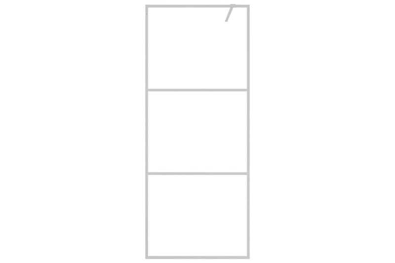 Walk-in suihkuseinäke hopea 80x195 cm kirkas ESG-lasi - Hopea - Talo & remontointi - Keittiö & kylpyhuone - Kylpyhuone - Suihkukalusteet - Suihkuseinät