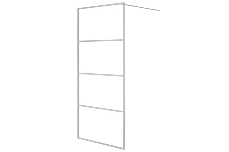 Walk-in suihkuseinäke hopea 90x195 cm kirkas ESG-lasi - Hopea - Talo & remontointi - Keittiö & kylpyhuone - Kylpyhuone - Suihkukalusteet - Suihkuseinät
