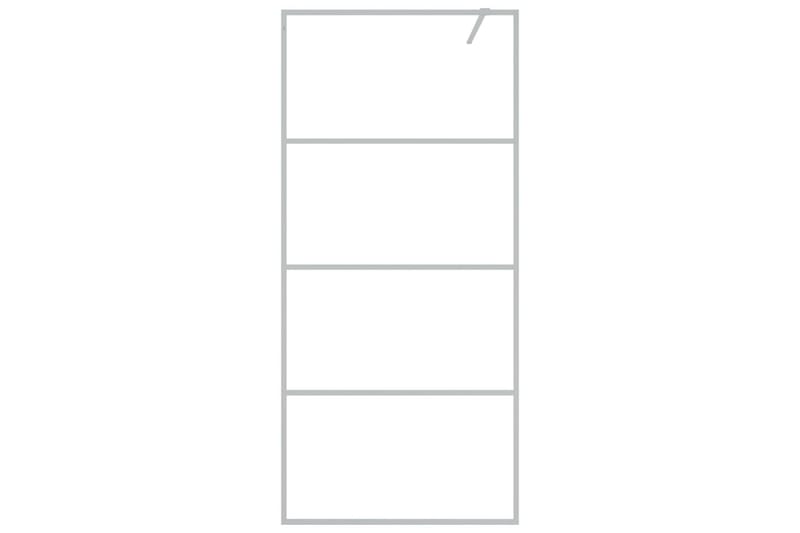 Walk-in suihkuseinäke hopea 90x195 cm kirkas ESG-lasi - Hopea - Talo & remontointi - Keittiö & kylpyhuone - Kylpyhuone - Suihkukalusteet - Suihkuseinät
