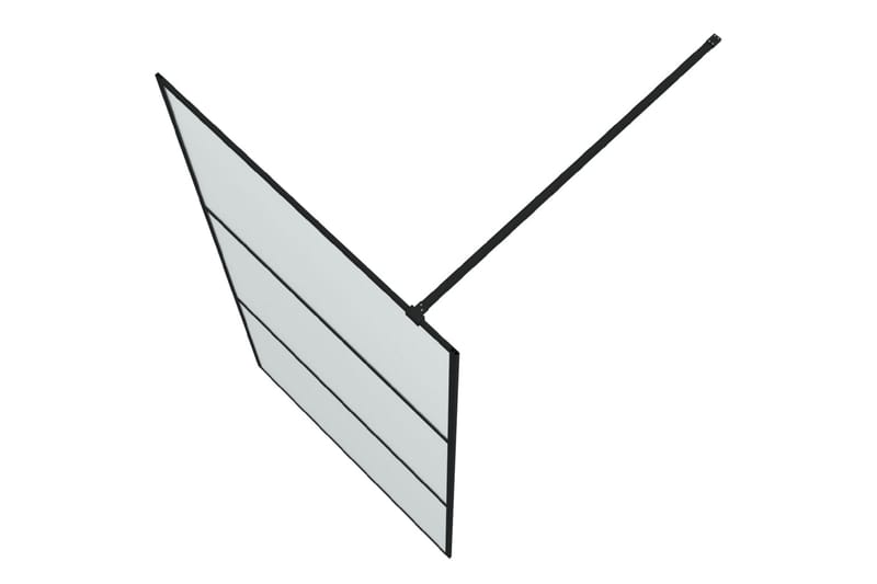 Walk-in suihkuseinäke musta 100x195 cm huurrettu ESG-lasi - Musta - Talo & remontointi - Keittiö & kylpyhuone - Kylpyhuone - Suihkukalusteet - Suihkuseinät